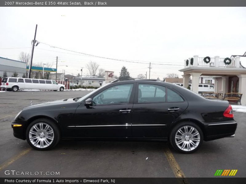 Black / Black 2007 Mercedes-Benz E 350 4Matic Sedan