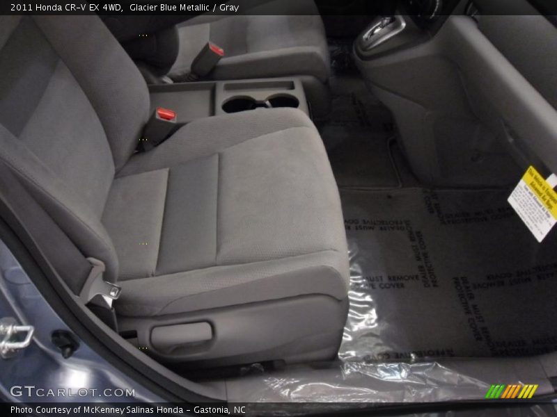 Glacier Blue Metallic / Gray 2011 Honda CR-V EX 4WD