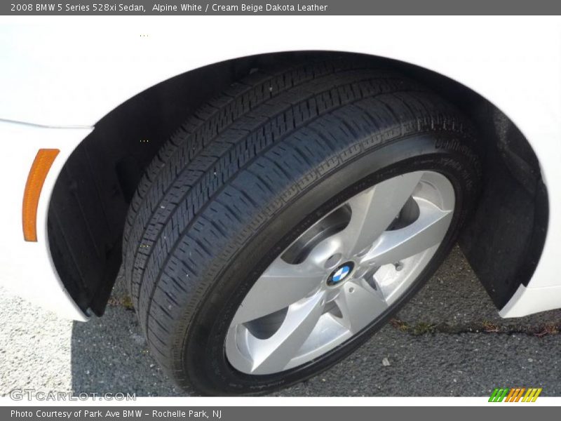 Alpine White / Cream Beige Dakota Leather 2008 BMW 5 Series 528xi Sedan