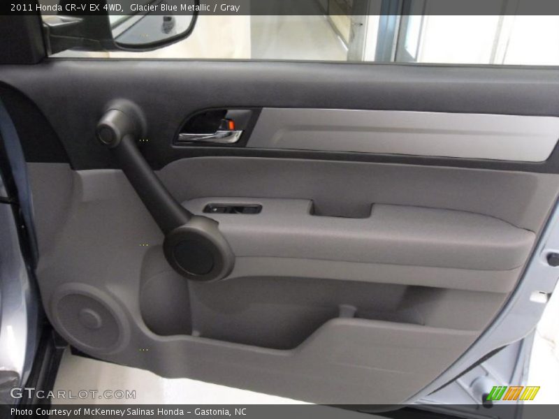 Glacier Blue Metallic / Gray 2011 Honda CR-V EX 4WD
