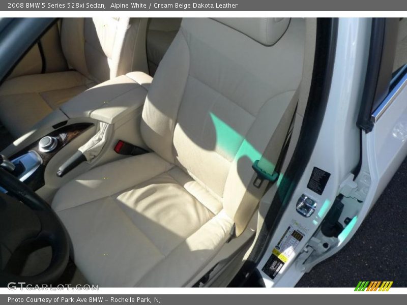 Alpine White / Cream Beige Dakota Leather 2008 BMW 5 Series 528xi Sedan