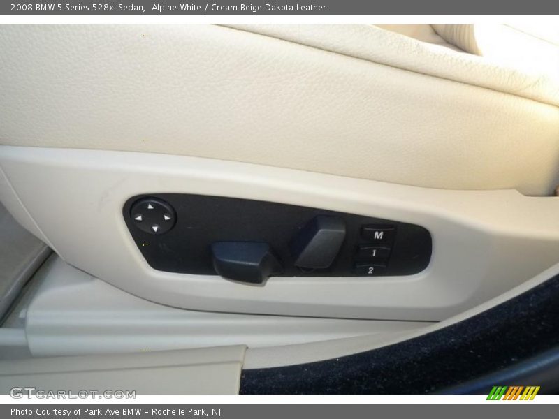 Alpine White / Cream Beige Dakota Leather 2008 BMW 5 Series 528xi Sedan