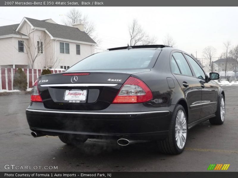 Black / Black 2007 Mercedes-Benz E 350 4Matic Sedan