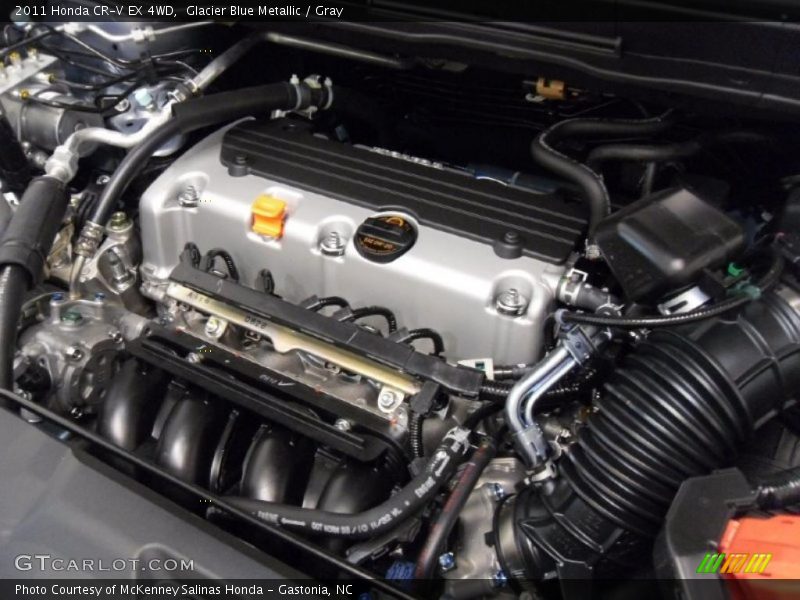 Glacier Blue Metallic / Gray 2011 Honda CR-V EX 4WD
