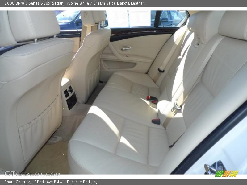  2008 5 Series 528xi Sedan Cream Beige Dakota Leather Interior
