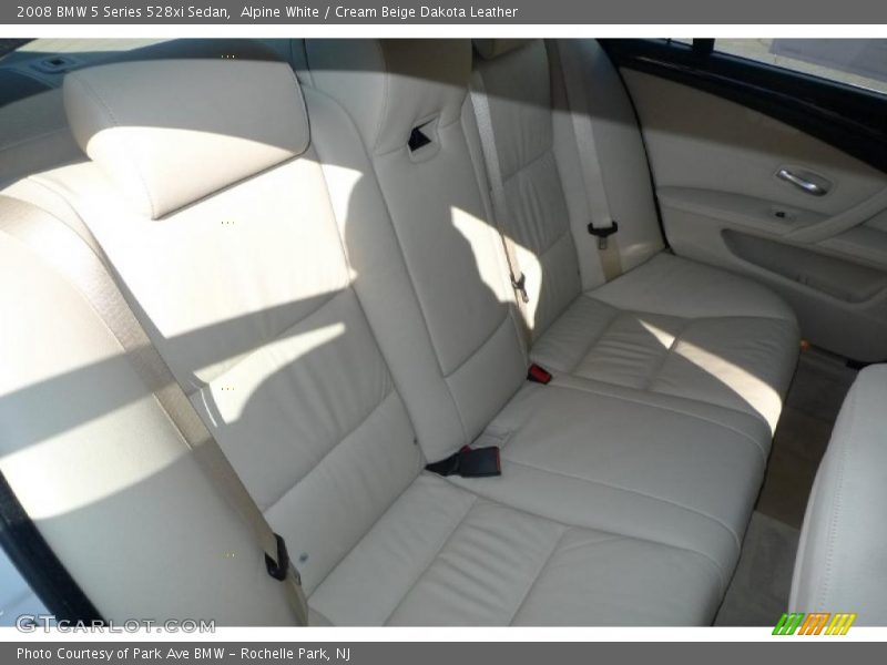 Alpine White / Cream Beige Dakota Leather 2008 BMW 5 Series 528xi Sedan