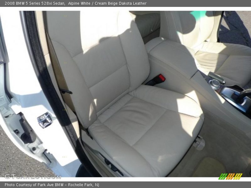 Alpine White / Cream Beige Dakota Leather 2008 BMW 5 Series 528xi Sedan