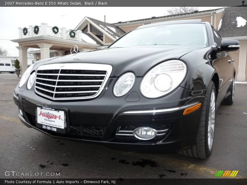 Black / Black 2007 Mercedes-Benz E 350 4Matic Sedan