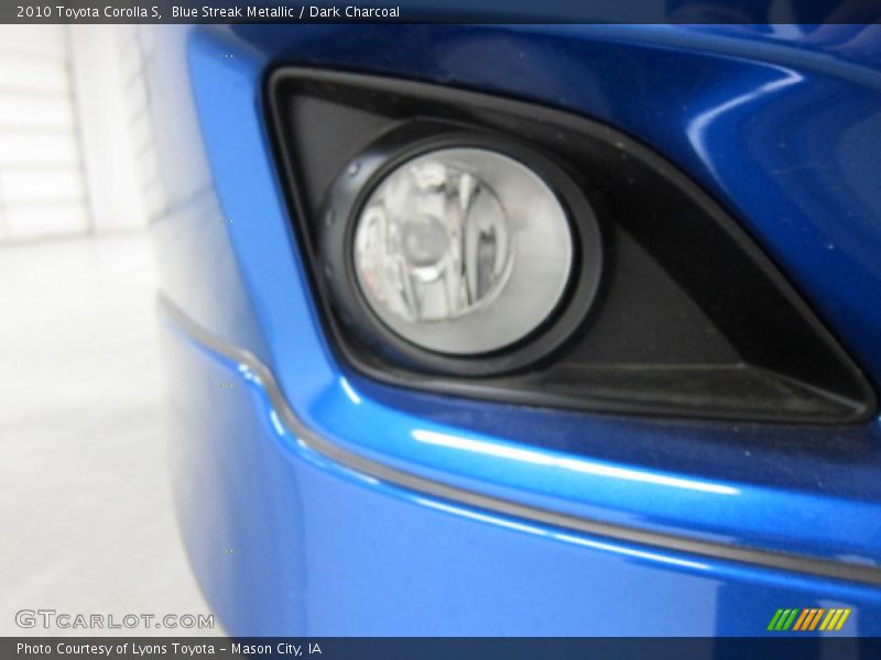 Blue Streak Metallic / Dark Charcoal 2010 Toyota Corolla S