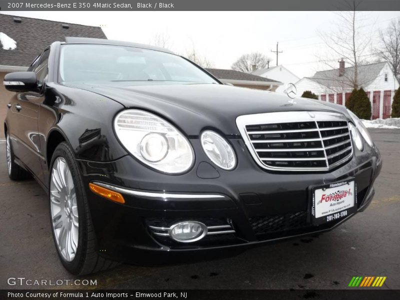 Black / Black 2007 Mercedes-Benz E 350 4Matic Sedan