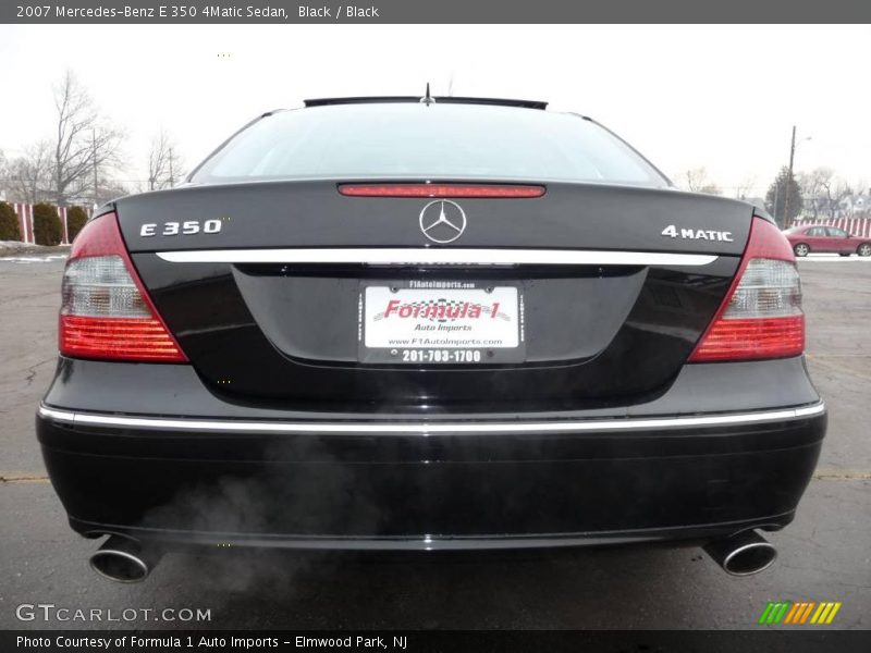 Black / Black 2007 Mercedes-Benz E 350 4Matic Sedan