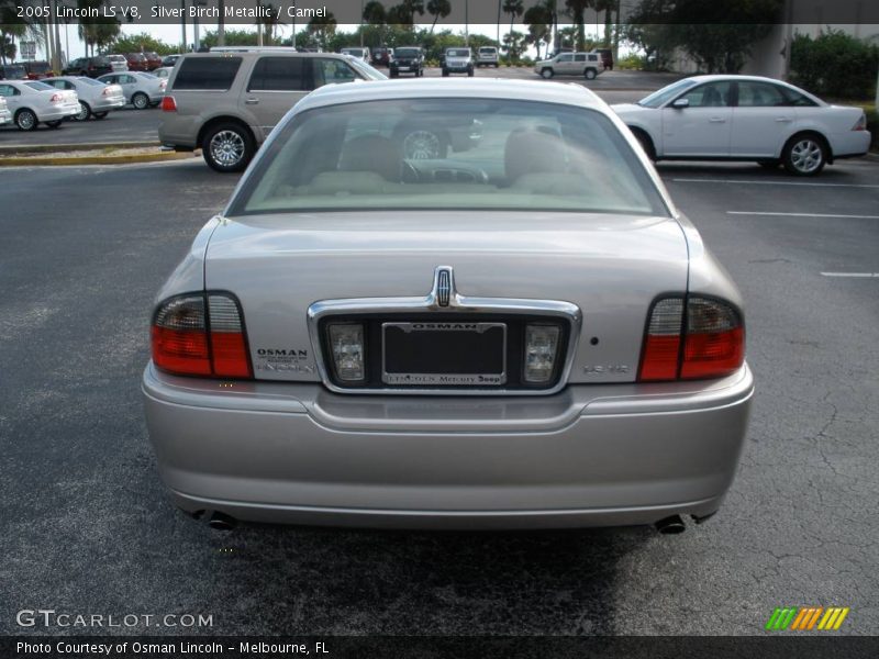Silver Birch Metallic / Camel 2005 Lincoln LS V8