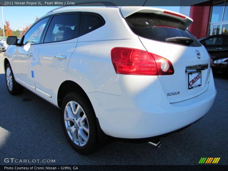 Pearl White / Gray 2011 Nissan Rogue SL