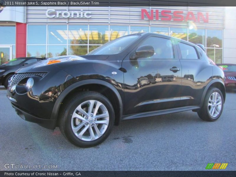 Sapphire Black / Black/Silver Trim 2011 Nissan Juke S