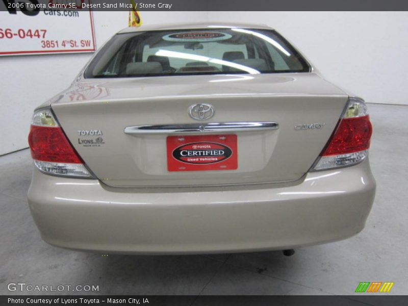 Desert Sand Mica / Stone Gray 2006 Toyota Camry SE