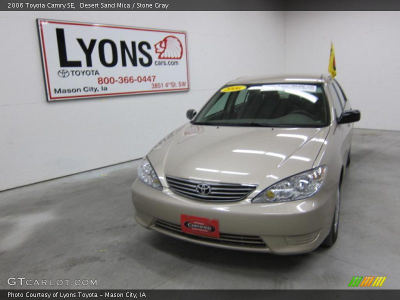 Desert Sand Mica / Stone Gray 2006 Toyota Camry SE