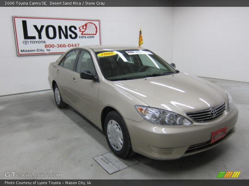 Desert Sand Mica / Stone Gray 2006 Toyota Camry SE
