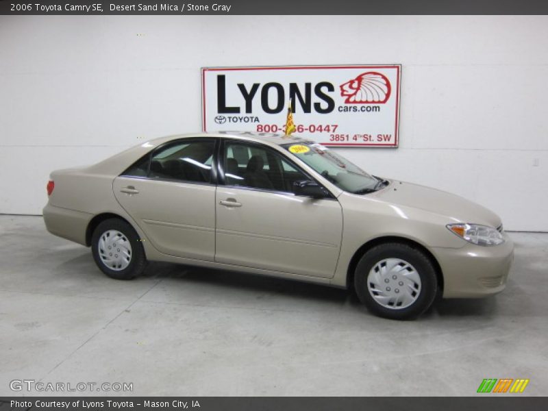 Desert Sand Mica / Stone Gray 2006 Toyota Camry SE