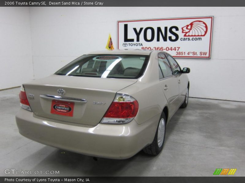 Desert Sand Mica / Stone Gray 2006 Toyota Camry SE