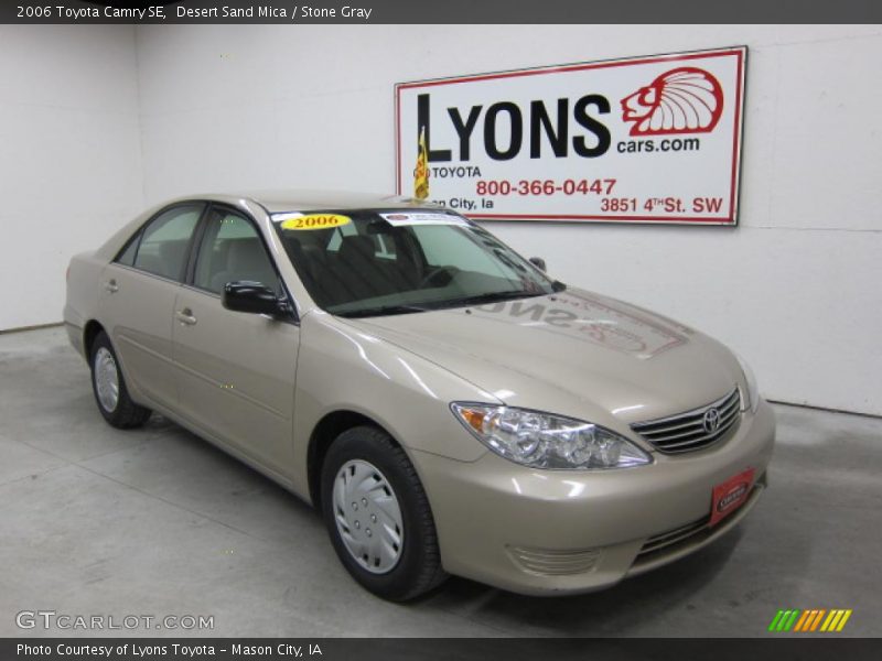 Desert Sand Mica / Stone Gray 2006 Toyota Camry SE