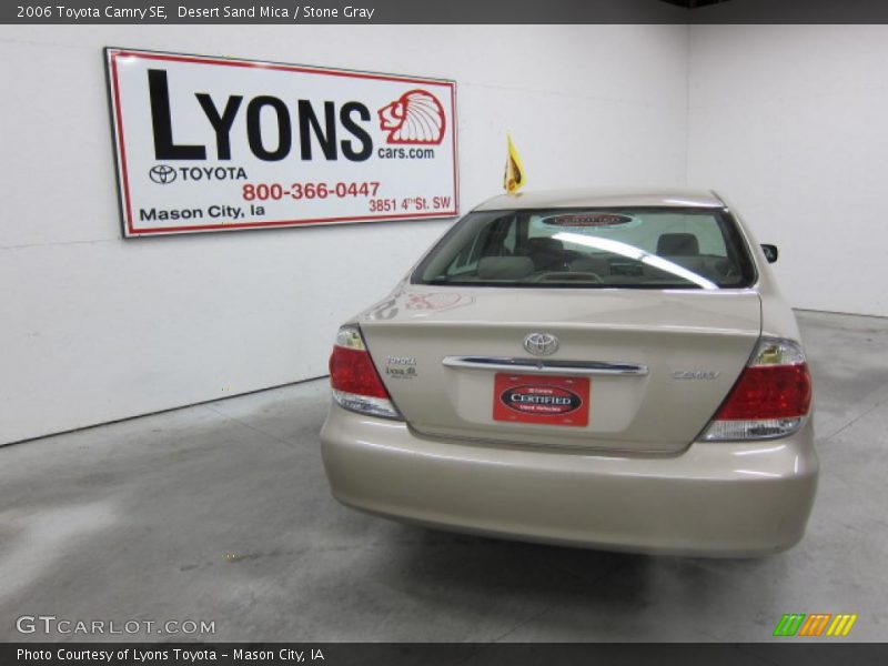 Desert Sand Mica / Stone Gray 2006 Toyota Camry SE