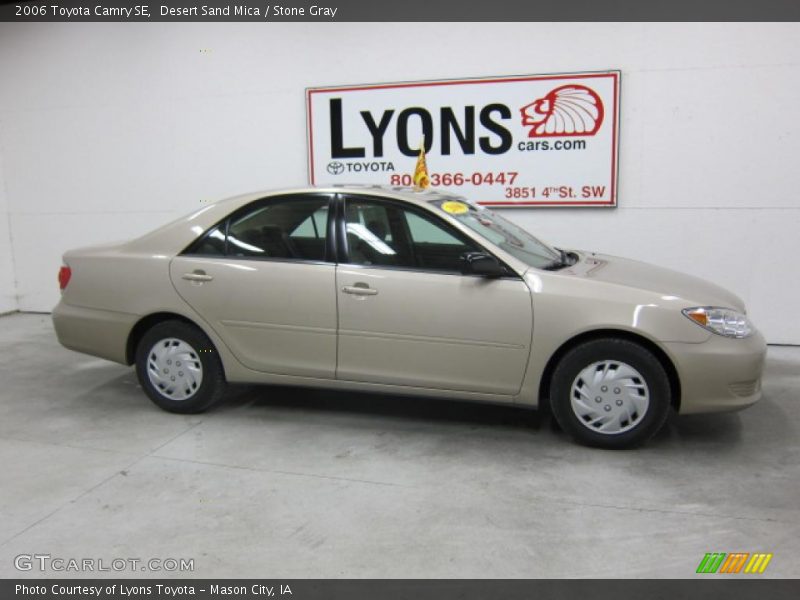 Desert Sand Mica / Stone Gray 2006 Toyota Camry SE