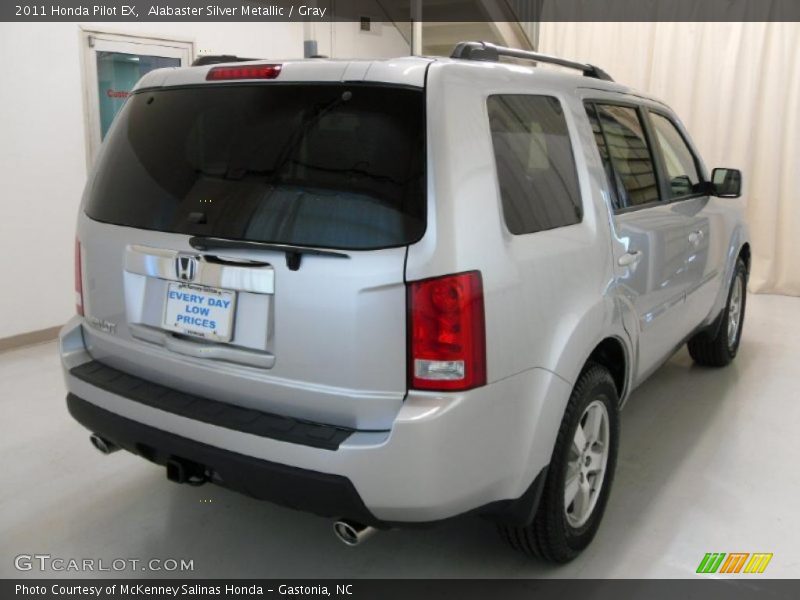 Alabaster Silver Metallic / Gray 2011 Honda Pilot EX
