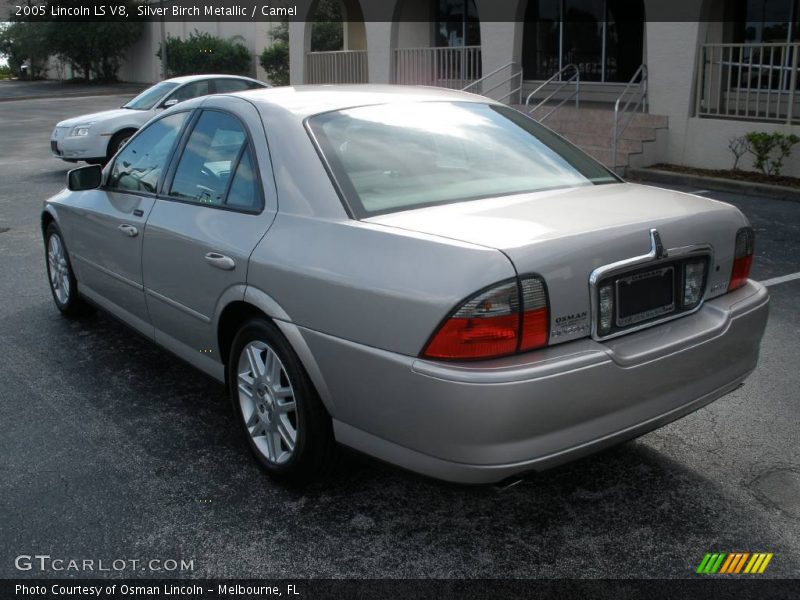 Silver Birch Metallic / Camel 2005 Lincoln LS V8