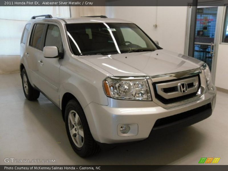 Alabaster Silver Metallic / Gray 2011 Honda Pilot EX
