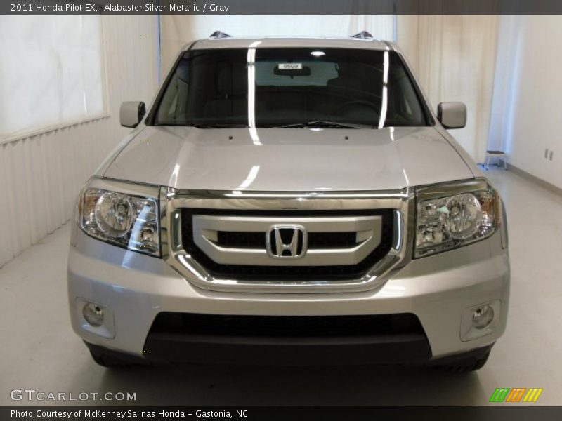 Alabaster Silver Metallic / Gray 2011 Honda Pilot EX