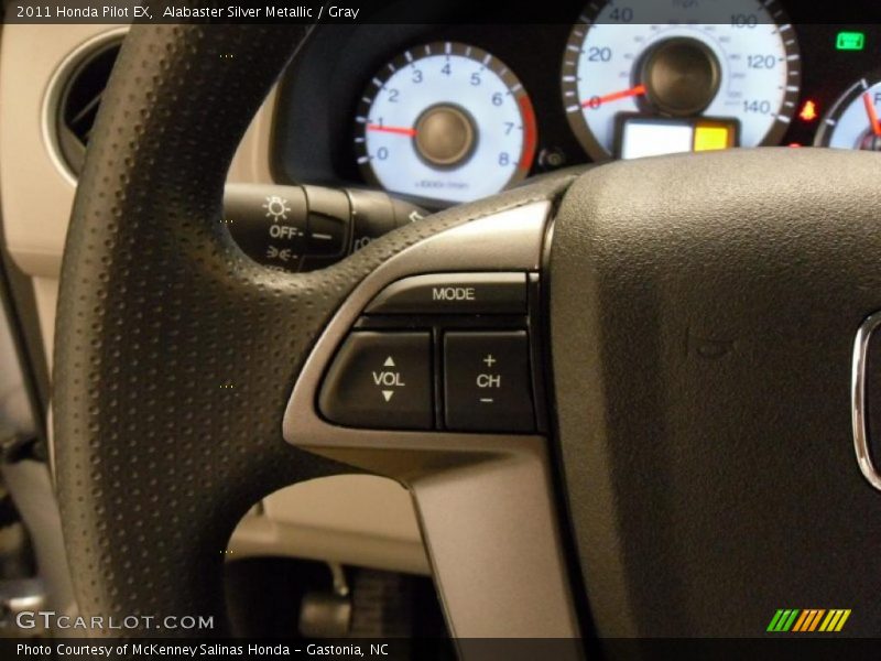 Alabaster Silver Metallic / Gray 2011 Honda Pilot EX