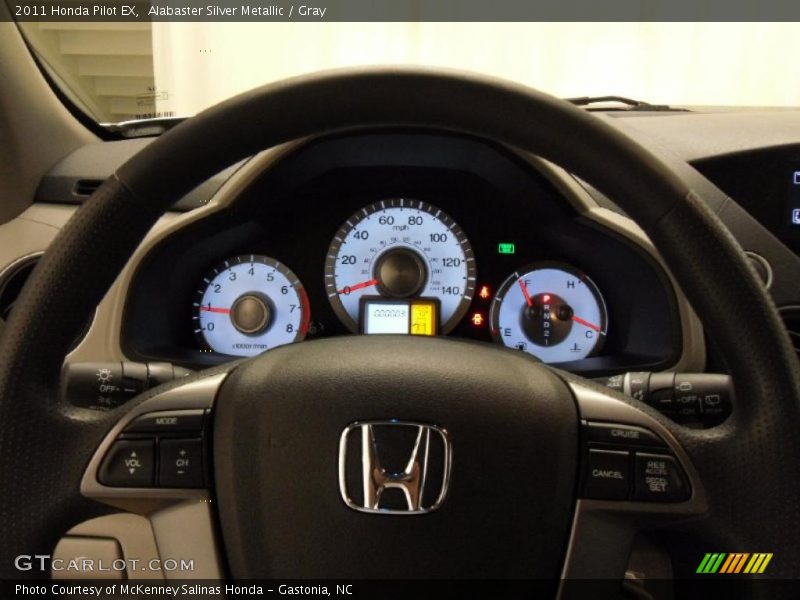 Alabaster Silver Metallic / Gray 2011 Honda Pilot EX
