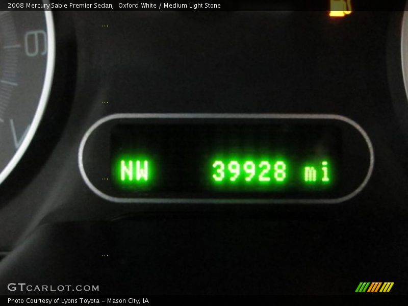 Oxford White / Medium Light Stone 2008 Mercury Sable Premier Sedan