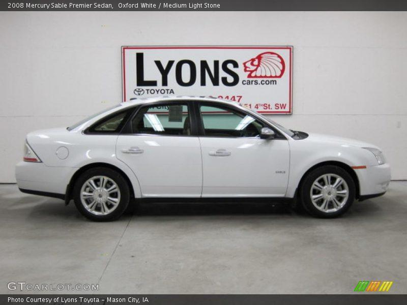 Oxford White / Medium Light Stone 2008 Mercury Sable Premier Sedan