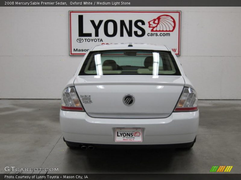 Oxford White / Medium Light Stone 2008 Mercury Sable Premier Sedan