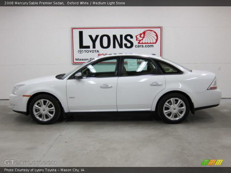 Oxford White / Medium Light Stone 2008 Mercury Sable Premier Sedan