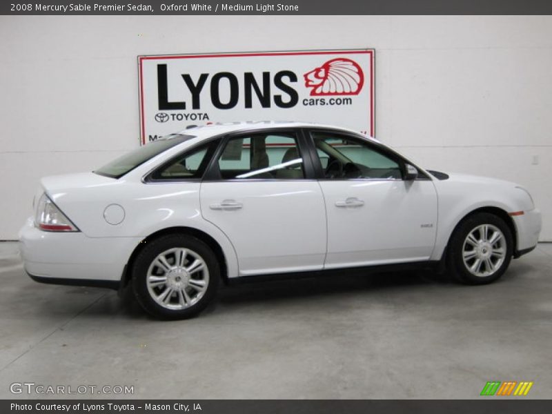 Oxford White / Medium Light Stone 2008 Mercury Sable Premier Sedan
