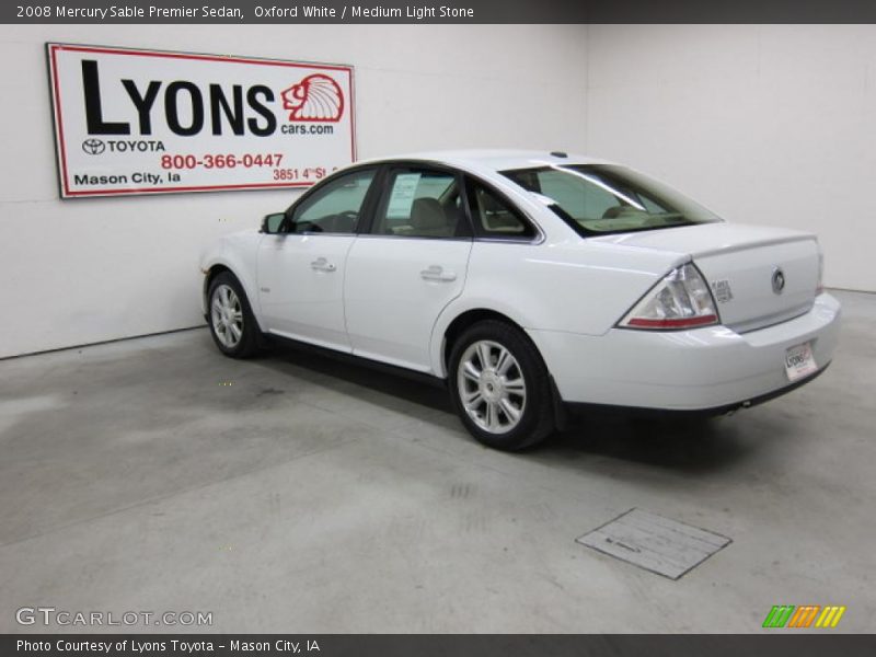 Oxford White / Medium Light Stone 2008 Mercury Sable Premier Sedan