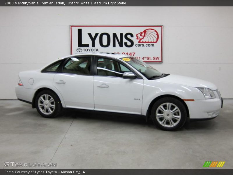 Oxford White / Medium Light Stone 2008 Mercury Sable Premier Sedan