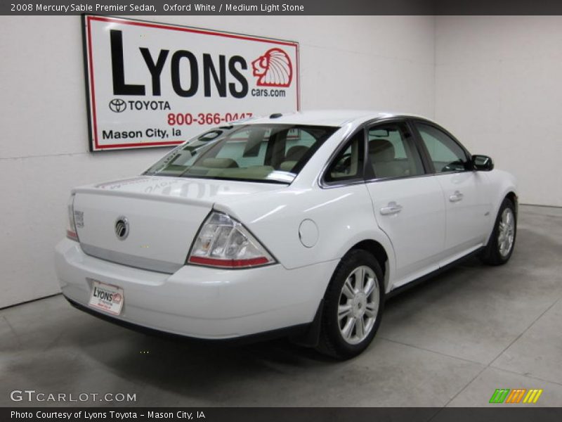 Oxford White / Medium Light Stone 2008 Mercury Sable Premier Sedan