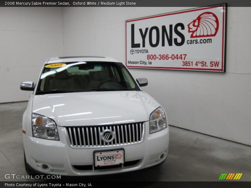 Oxford White / Medium Light Stone 2008 Mercury Sable Premier Sedan