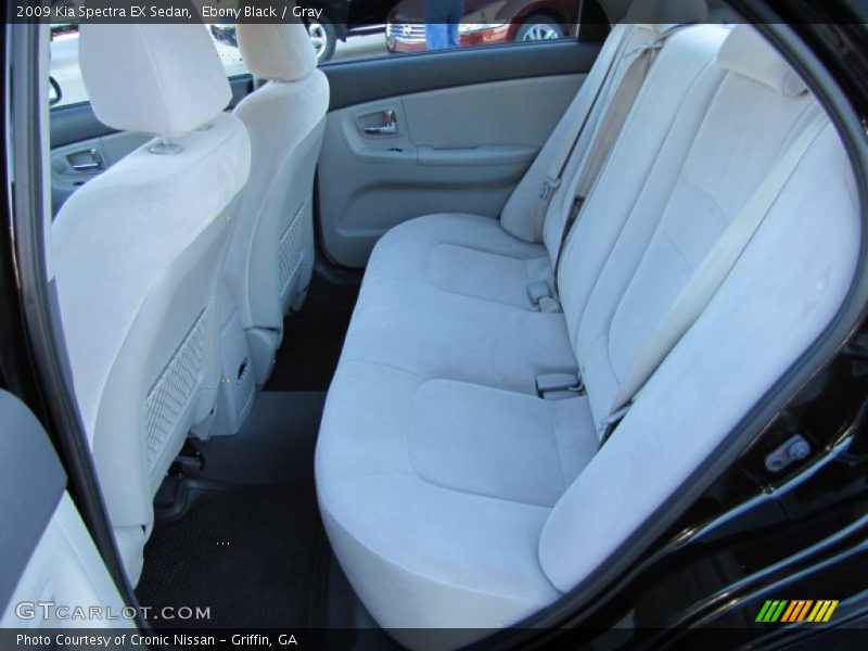 Ebony Black / Gray 2009 Kia Spectra EX Sedan