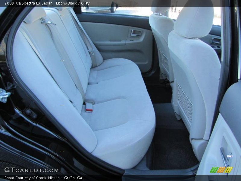 Ebony Black / Gray 2009 Kia Spectra EX Sedan