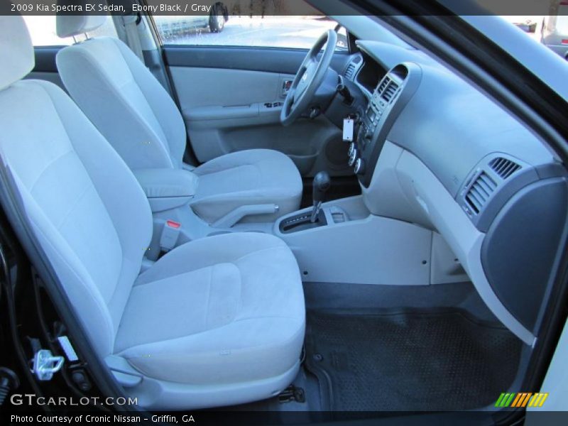 Ebony Black / Gray 2009 Kia Spectra EX Sedan