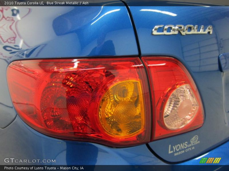 Blue Streak Metallic / Ash 2010 Toyota Corolla LE