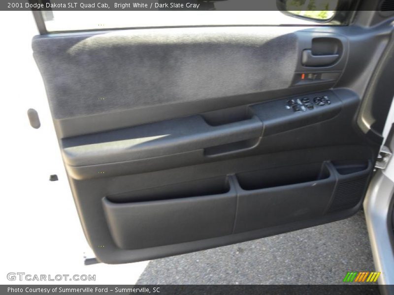 Bright White / Dark Slate Gray 2001 Dodge Dakota SLT Quad Cab