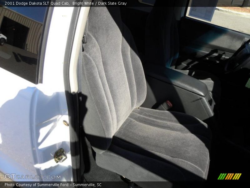 Bright White / Dark Slate Gray 2001 Dodge Dakota SLT Quad Cab