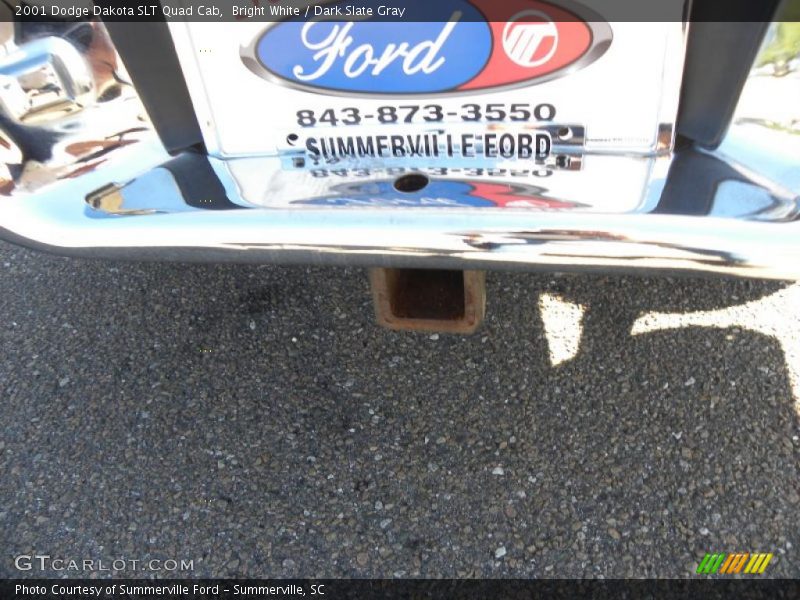 Bright White / Dark Slate Gray 2001 Dodge Dakota SLT Quad Cab