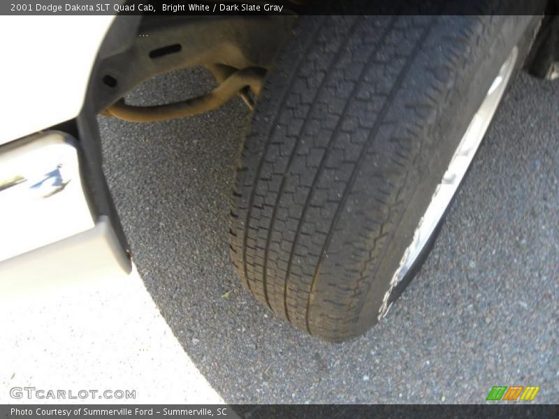 Bright White / Dark Slate Gray 2001 Dodge Dakota SLT Quad Cab