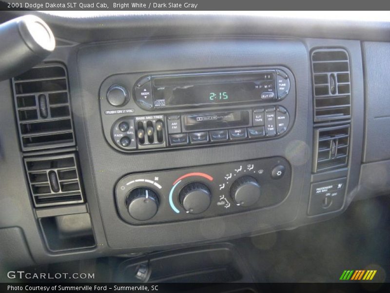 Bright White / Dark Slate Gray 2001 Dodge Dakota SLT Quad Cab